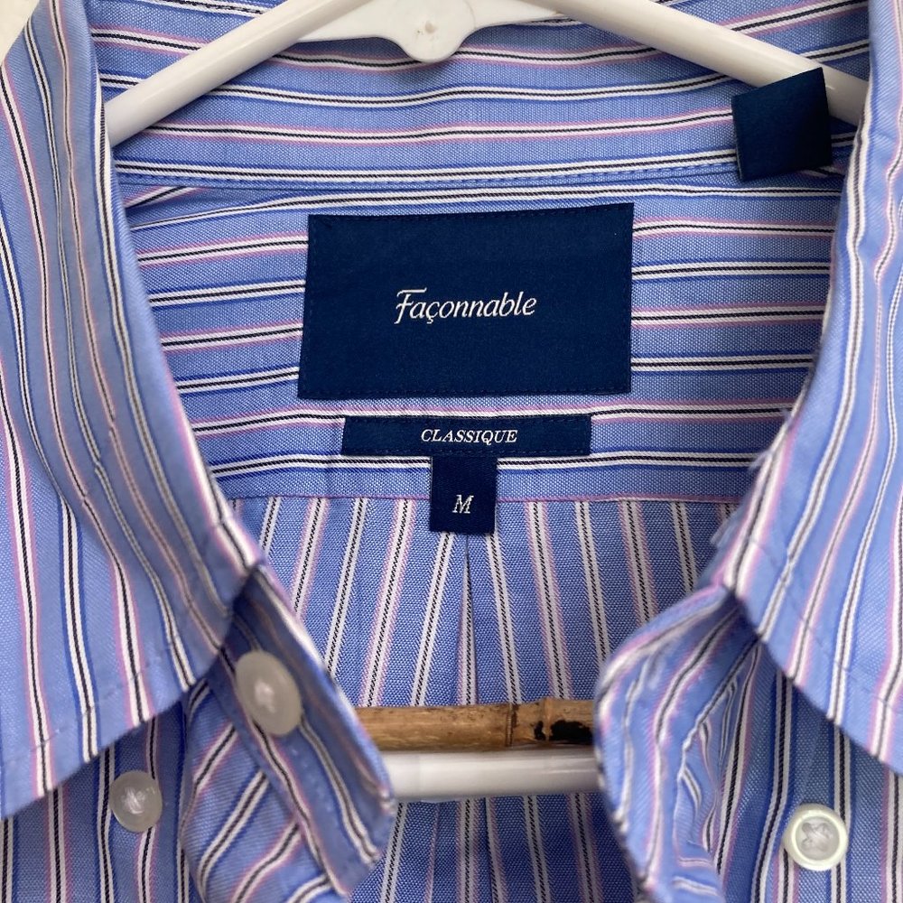 100% Cotton Faconnable Short Sleeve Shirt. Gently Used in Excellent Condition